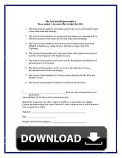 Spiritual Representative Form